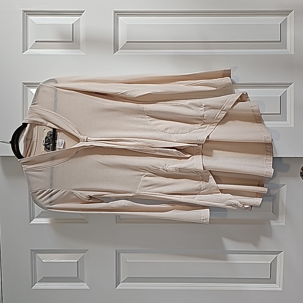 Effie's Heart Tie Neck High Low blouse